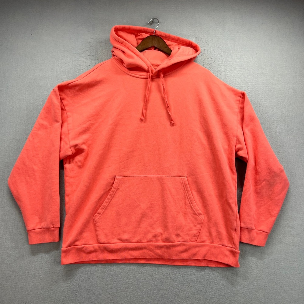 Aeropostale Hoodie Mens XL Pink Cloud Soft Pullover Kangaroo Pocket Loungewear